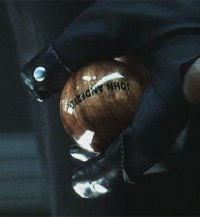 This ball indicates that the Precogs anticipate that John Anderton will soon commit a murder