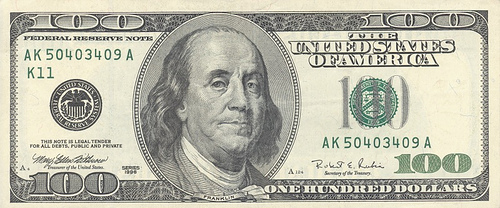 $100 bill